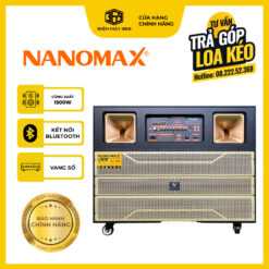 Loa Kéo Karaoke 4 Tấc Đôi Nanomax Pro-802 Công Suất Lớn 1500W