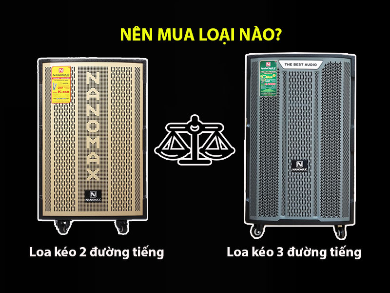 Loa kéo 2 đường tiếng và 3 đường tiếng