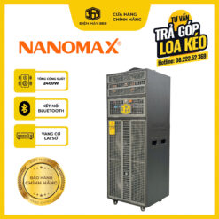 Loa Kéo Điện Bass 40 Đôi "Dạng Đứng" Chính Hãng Nanomax Pro 369D - Cấu Hình Khủng 2 Bass 40 Coil 100 Từ 220